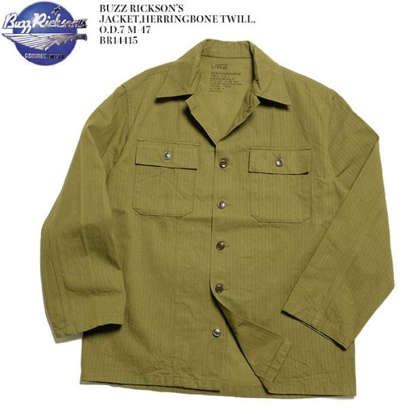 BUZZ RICKSON'S ジャケット M-47 BR14415 BUZZ RICKSON'S RICKSON'S（バズリクソンズ） ジャケット,ヘリンボーン