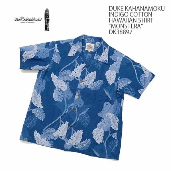 DUKE KAHANAMOKU MONSTERA XL コットンリネン SUN SURF Duke Kahanamoku （デューク カハナモク） インディゴ