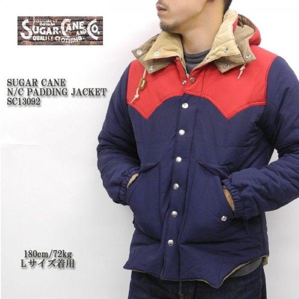 美品　Lサイズ　SUGAR CANE パディング ジャケット SUGAR CANE（シュガーケーン） N/C PADDING JACKET SC13092 : ヒノヤ