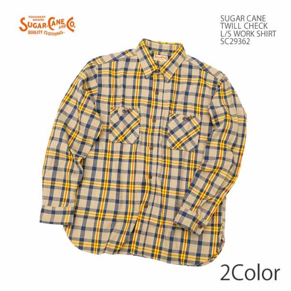 SUGAR CANE シュガーケーン SC29362 ツイルチェック ワークシャツ
