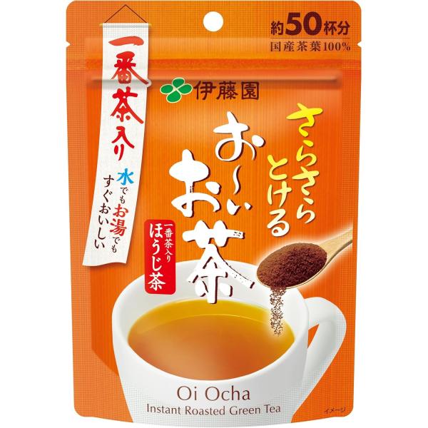 伊藤園 おーいお茶 ほうじ茶 粉末 40g チャック付き袋タイプ