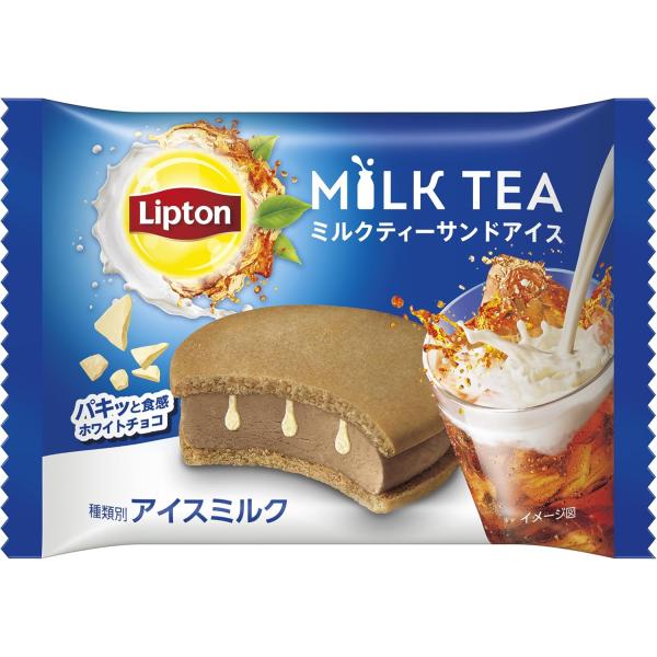 森永乳業 リプトンミルクティーサンドアイス75ml×24袋