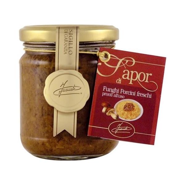 商品紹介 イタリアの代表的な秋の味覚のフレッシュのポルチーニ茸を粗く刻んでペーストにしました。パスタや肉料理のソースに。ポルチーニ茸のつぶつぶ感をお楽しみください。◎イナウディ社はトリュフ・ポルチーニの取り扱いに関して古い歴史を持っており、...