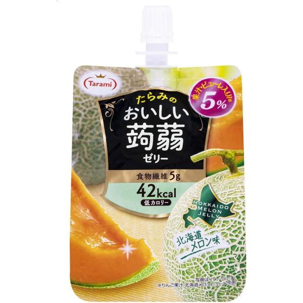 他サイト： たらみ おいしい蒟蒻ゼリー 北海道メロン味 150g ×6個の商品画像