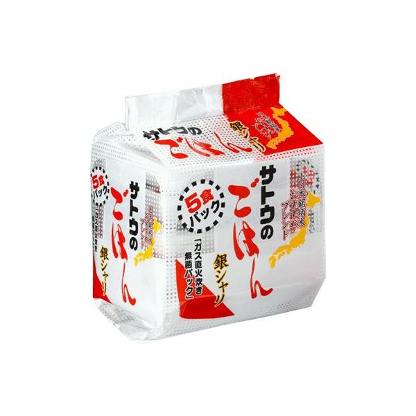 佐藤食品サトウのごはん　銀シャリ200gパック5食セット×8個入40食　サトウのご飯 インスタント レトルトご飯