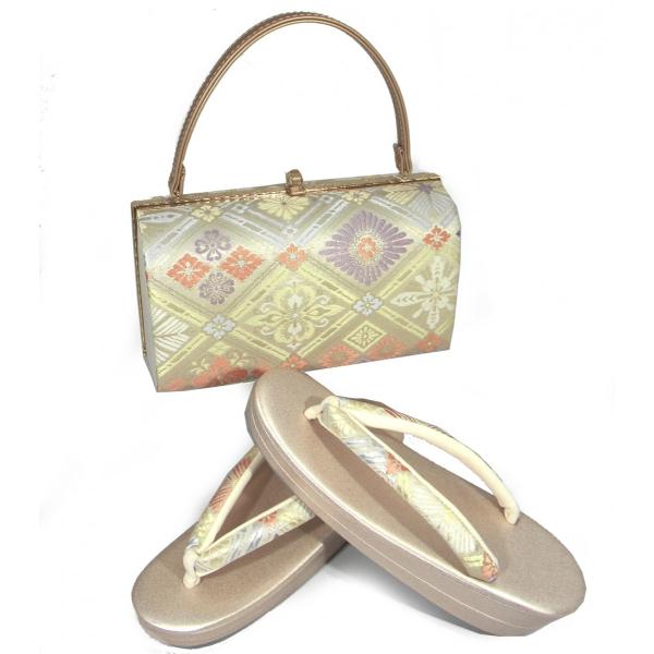 和装 草履バッグセット 高級 フォーマル 帯地 留袖 訪問着 uzouri48 NISHIORI 草履バッグセット 帯地帯地 フォーマル用 選べる2色