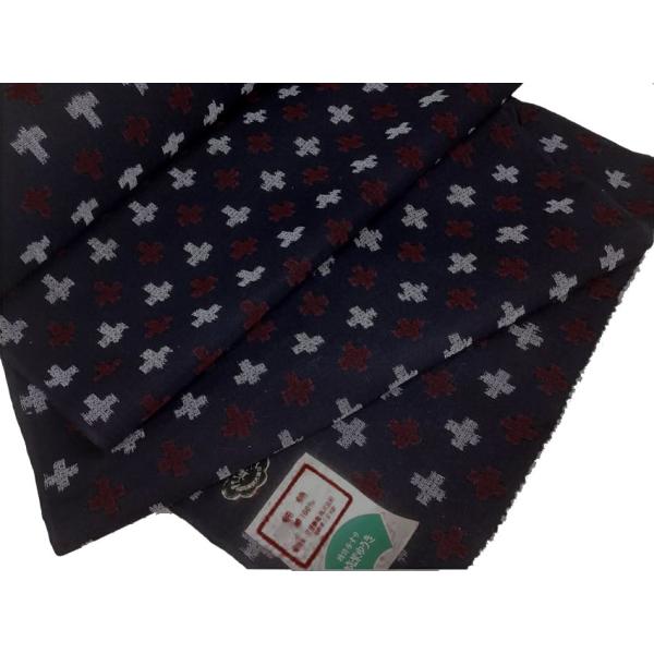 久留米絣 反物 筑紫ゆうき 純綿 綿の着物 十字絣 : 京都ひのや呉服店