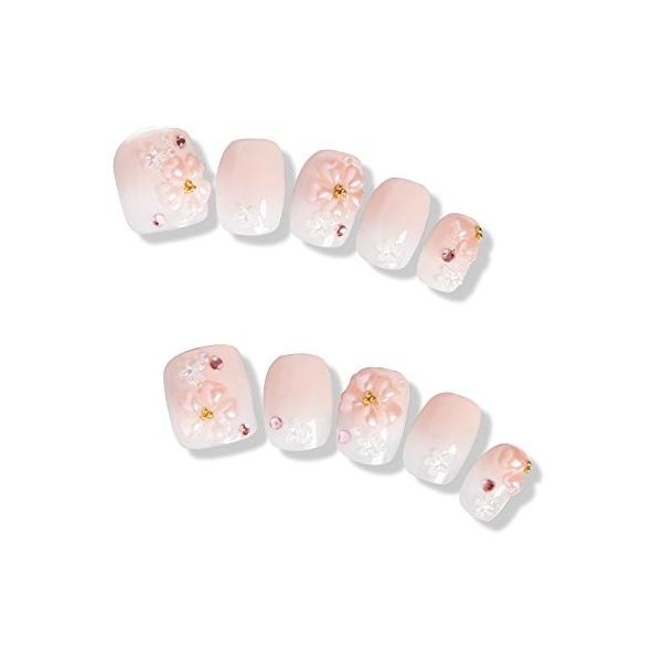 ゆずネイル ネイルチップ 281 フルールピンク チップ10枚 Snls News