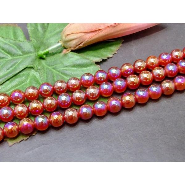 G3 148a 送料無料有 8mm Aａ 赤メノウアクアオーラ 赤瑪瑙 レッドオーラ 1連38cm 通し針 解説書 1ｍゴム付き 天然石 パワーストーン 148a 天然石 パワーストーン 品良 通販 Yahoo ショッピング
