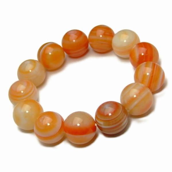 ❤️ysawjsw出品 赤天眼石 天珠型デザインブレスレット