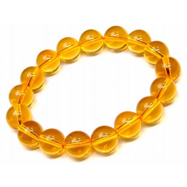 鑑賞石　ブラジル　シトリン（黄水晶）　木製台座付き ≪31411D≫○送料無料有○12mm○シトリン 黄水晶○ブレスレット○内径