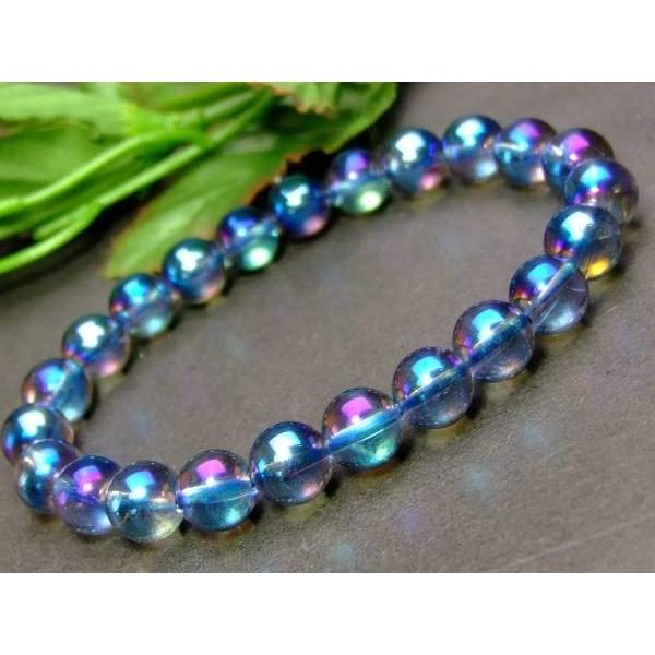 ≪31543≫8mm AAブルーアクアオーラ○送料無料有○A○ブルーオーラ