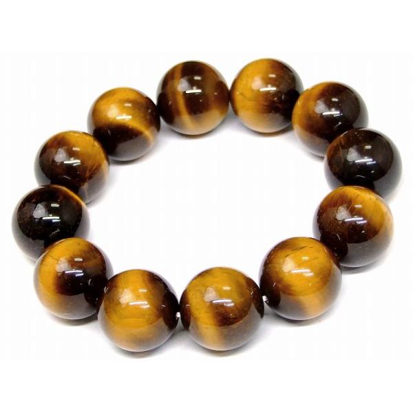 ≪32364F≫○18mm○AAA 黄虎目石 タイガーアイ○ブレスレット○内径 