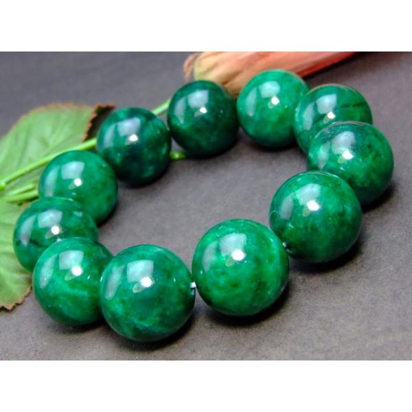 象　翡翠　緑　天然石　パワーストーン ブレスレット 緑翡翠 天然石 パワーストーン 10mm ミャンマー