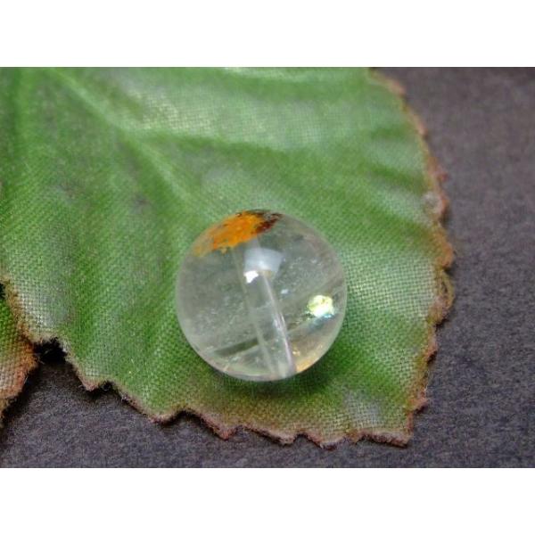 天然石 パワーストーン 56122 虹入り ホワイトファントムクォーツ 11mm