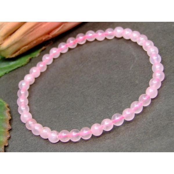 ローズクォーツ 天然石 パワーストーン パワーストーン 天然石 ローズクォーツブレスレット 10mm [T373