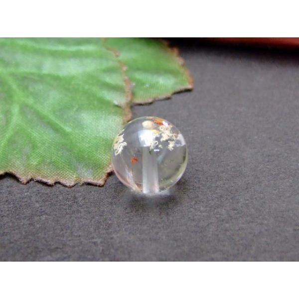 天然石 パワーストーン 57912 水晶 11mm A 鉱物入り 1粒売り