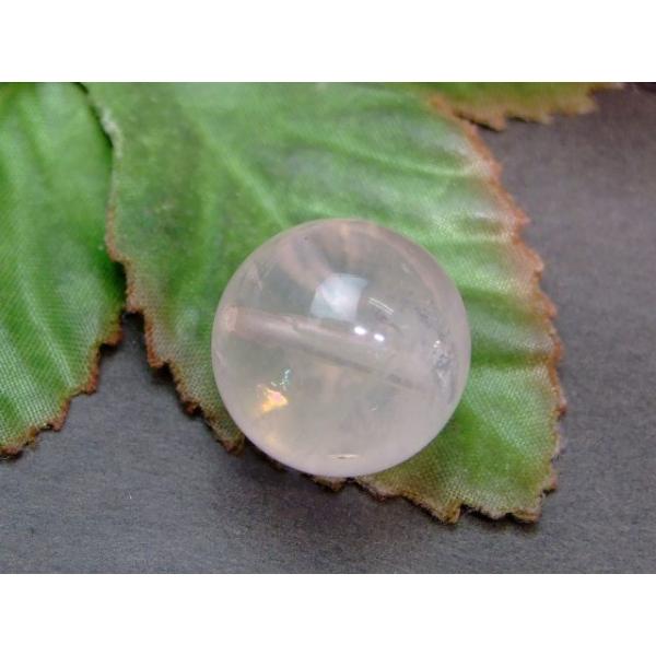 天然石 パワーストーン 63148 虹入り ディープローズクォーツ 18mm