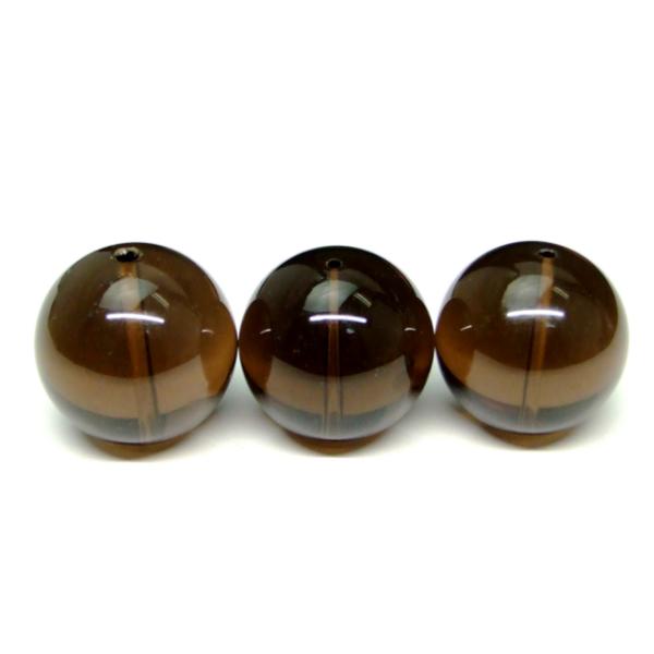 天然石 パワーストーン 64528 スモーキークォーツ 24mm 5A 1粒売り 茶