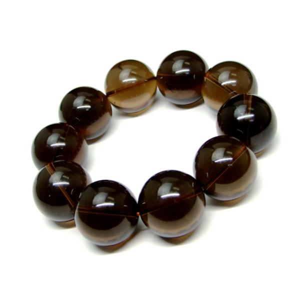 天然石 パワーストーン 64533 スモーキークォーツ 23mm AA