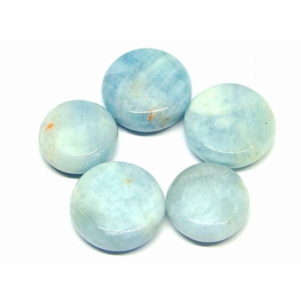 天然石 パワーストーン 65239 アクアマリン 藍玉 16mm〜22mm