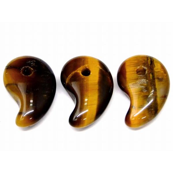天然石 パワーストーン　　68108　　今月の半額 わけあり 勾玉 タイガーアイ 18mm×12mm 1個売り 虎目石 送料無料有