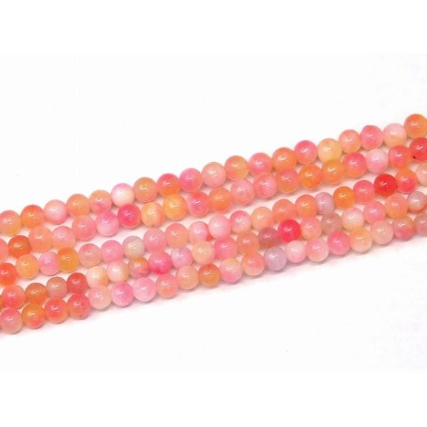 天然石 パワーストーン 68498 今月40％OFF わけあり 4mm 白ピンク