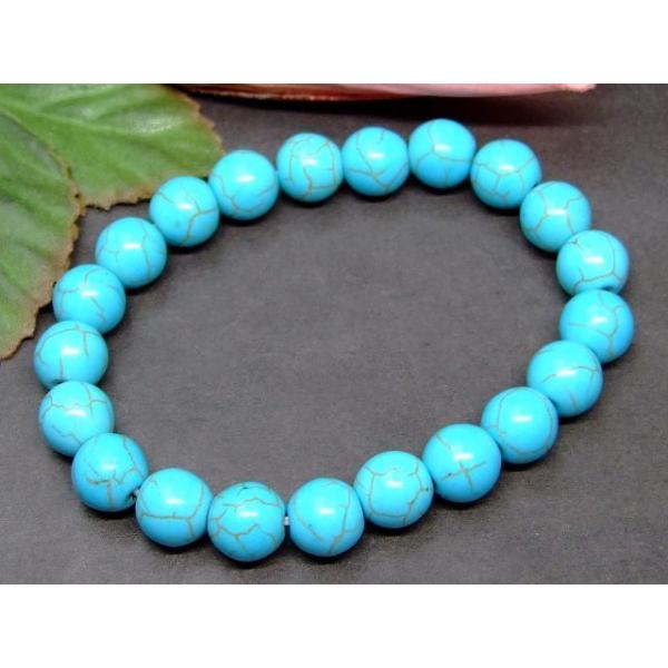 トルコ石ブレスレット（径１７cm） トルコ石ブレスレット（径17cm） 【公式通販】