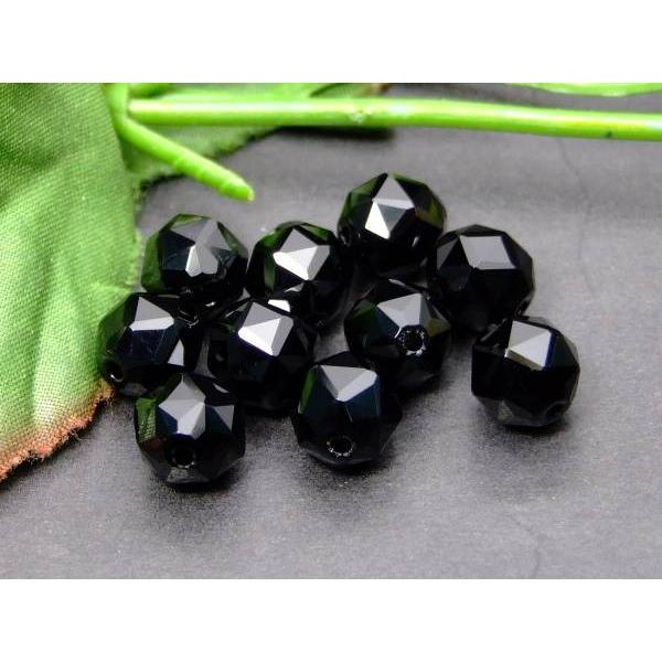≪g3-116A≫モリオン 黒水晶 8mm 5A 1粒売り スターカット 鑑別済・本物保証 卸500円→250円 ブラジル産 天然石 パワーストーン