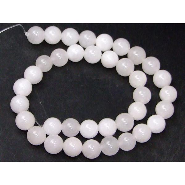 g3-13C 送料無料有 10mm AA 白 翡翠 ホワイト ヒスイ クォーツ