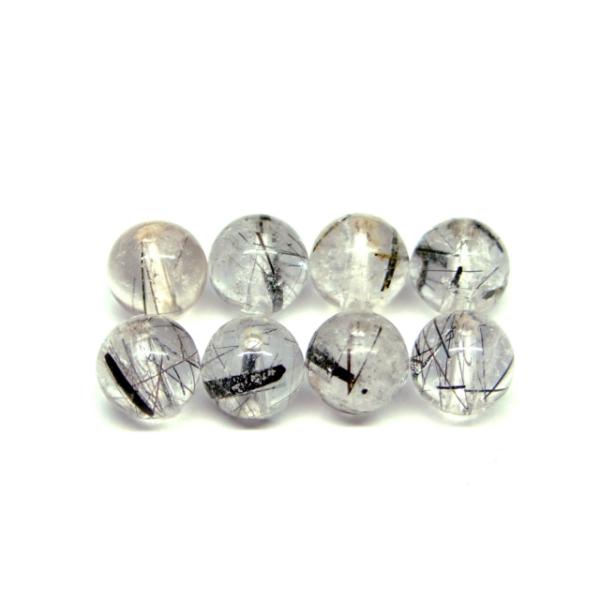 ≪g3-1538W≫6mm 8粒セット ブラックルチル ブラジル産 天然石
