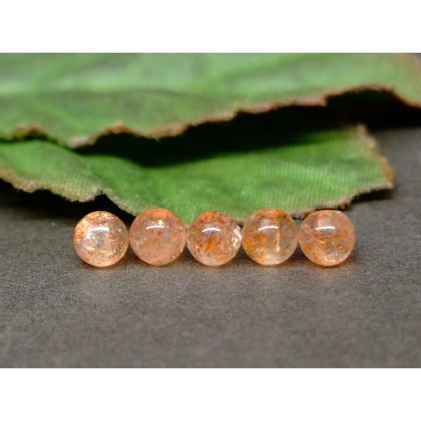 天然石 パワーストーン g3-198K ゴールドサンストーン 4mm 5A 1粒売り