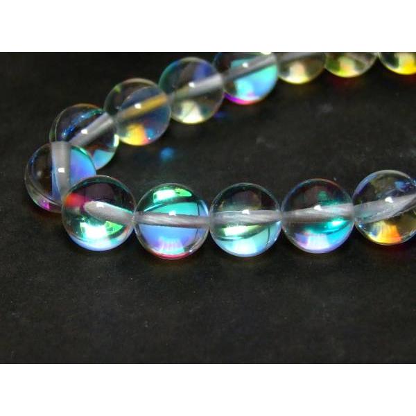 レインボームーンストーン　内径16 5.7ミリ玉パワーストーンブレス　天然石 レインボームーンストーン 内径16 5.7ミリ玉パワーストーンブレス