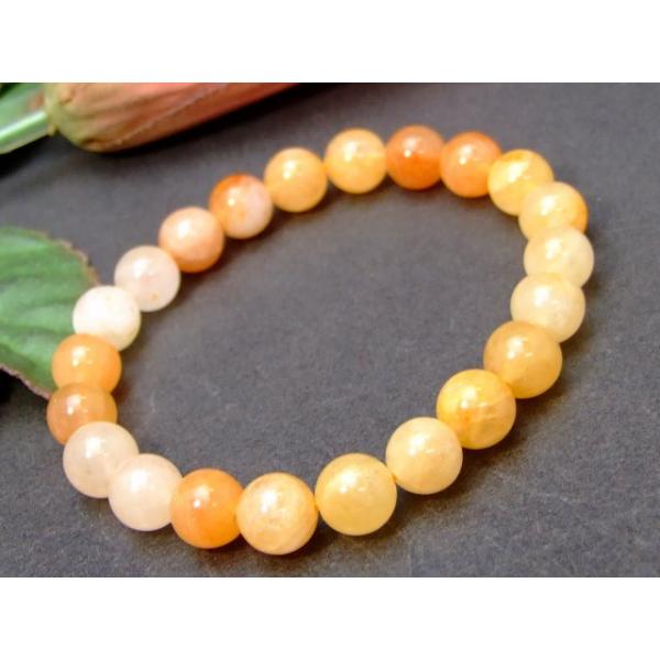 天然石 パワーストーン g3-28M 8mm 黄翡翠 ヒスイ 黄玉