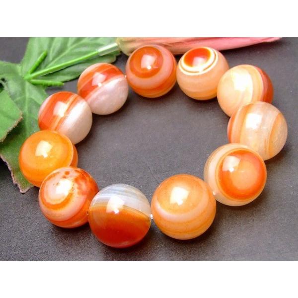 天然石 パワーストーン g3-380C 20mm AA チベット 赤天眼石 神の