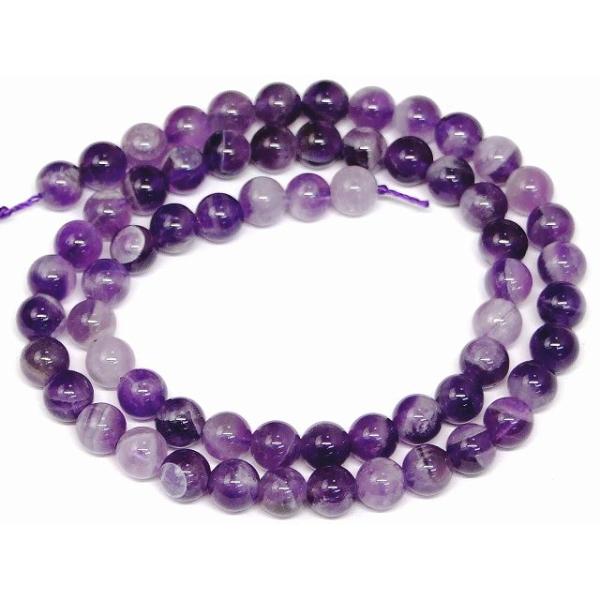 天然石 パワーストーン g3-565K ケープアメジスト A 6mm エレスチャル