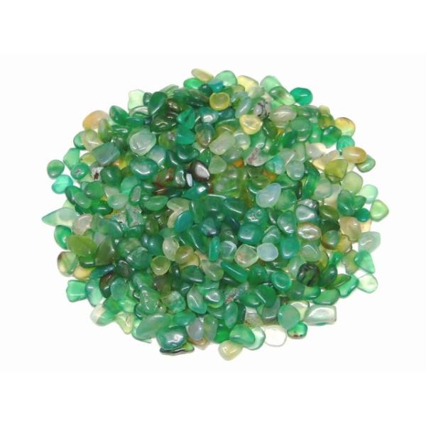 天然石 パワーストーン 浄化用 さざれ 100g 緑瑪瑙 グリーンアゲート