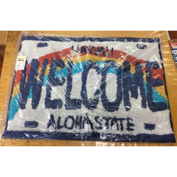 アロハ ハワイ ウェルカムマット WELCOME ライセンス MAT 玄関マット【kahiko】
