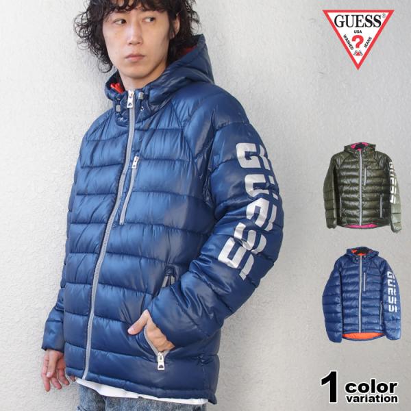 GUESS（ゲス） UK限定モデル 中綿 ジャケット パファー ジャケット
