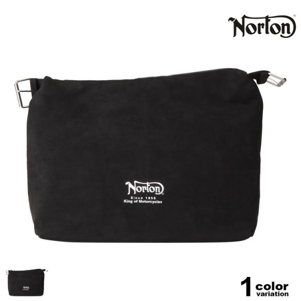Norton トートバッグ ブラック ノートン NORTON トートバッグ ショルダーバッグ ポリスウェード