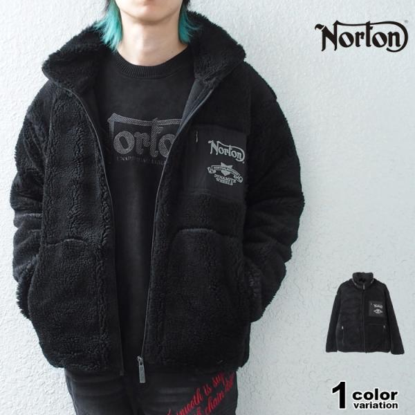 ノートン（NORTON） ボア フリース ジャケット スタンドボア ジップ