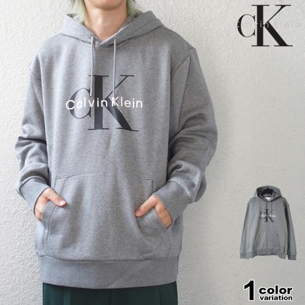 カルバンクライン　フーディー　パーカー　グレー Calvin Klein（カルバン・クライン） パーカー プルオーバー
