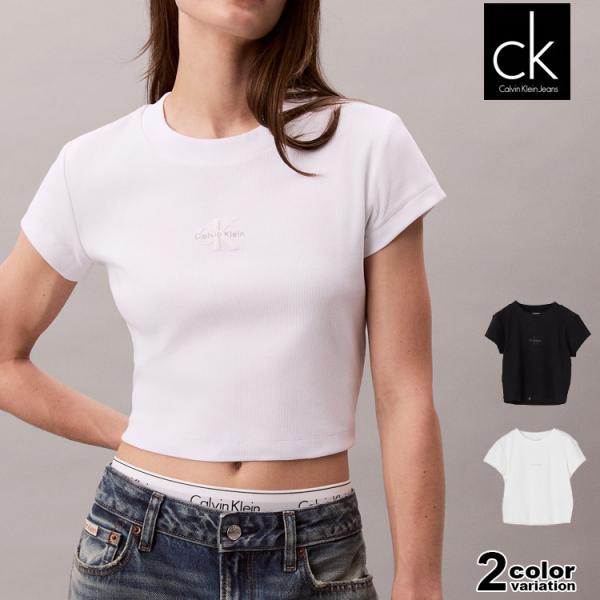 Calvin Klein（カルバン・クライン） クロップ Tシャツ ショート丈
