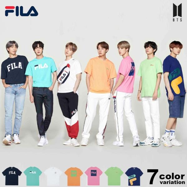 Fila フィラ Bts Tシャツ 半袖 グローバルアーティスト Bts 着用モデル メンズ レディース トップス 新作 Fm9357 Hiphopdope 通販 Yahoo ショッピング