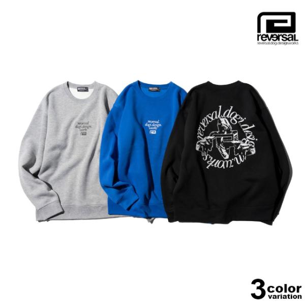 reversal（リバーサル） 在庫処分 トレーナー クルーネック スウェット