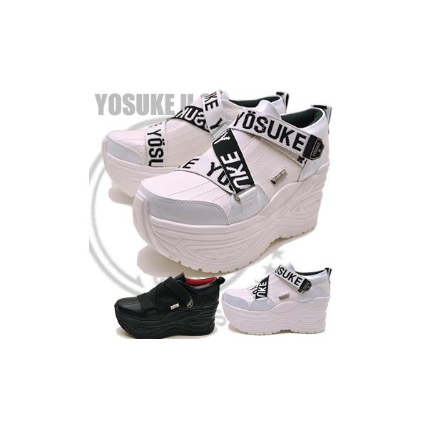 YOSUKE 靴&ブーツ通販専門店 靴 ヨースケ 靴 ベルクロ 厚底スニーカー 