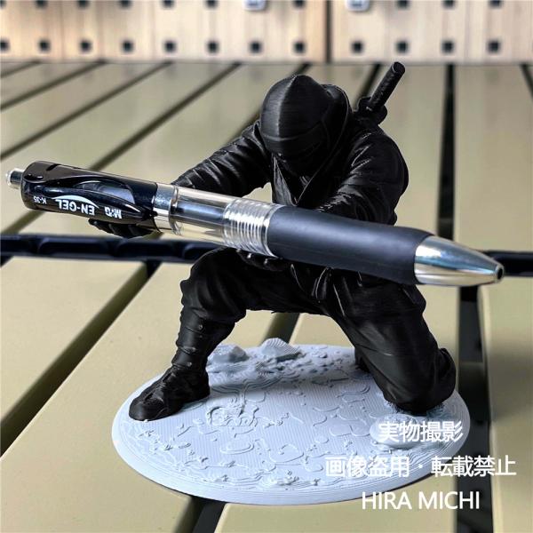 3Dプリント 黒侍 デスク収納ラック ペンスタンド おもしろ雑貨 デスクオーガナイザー 学生 オフィス ストレス解消 ギフト 彼氏 プレゼント