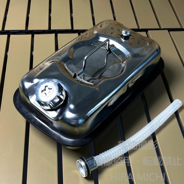 ステンレス携行タンク 3L 410ステンレス 水タンク アウトドア キャンプ 登山 携行タンク ハンドル付き コンパクト 燃料タンク対応