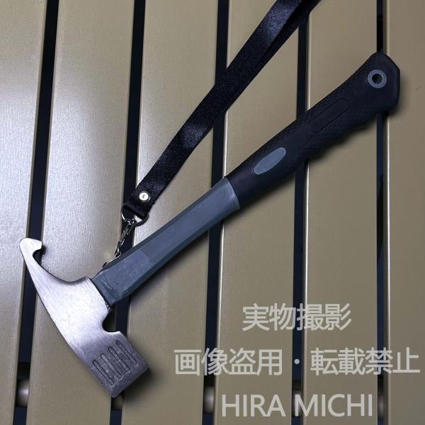 アウトドア用 多機能ハンマー ペグハンマー ペグ抜き付き 滑り止めグリップ キャンプ設営 テント設営 防災用 ツール