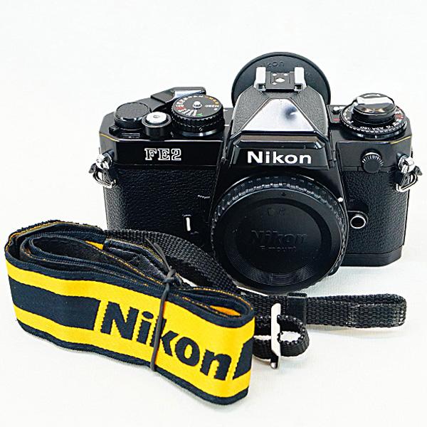 Nikon ニコン FE2 ボデイ フィルムカメラ ブラック B+ランク 中古 nr04012026